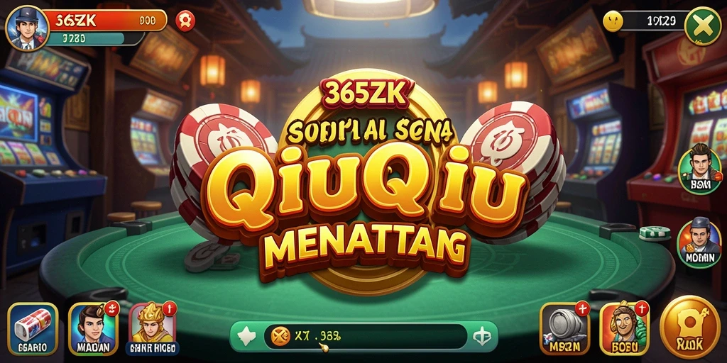 Tangkapan layar dari gameplay seru QiuQiu di 365ZK.