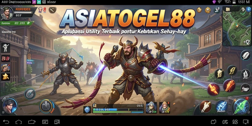 Tampilan menarik antarmuka pengguna ASIATOGEL88 saat menjalankan fitur Utility.