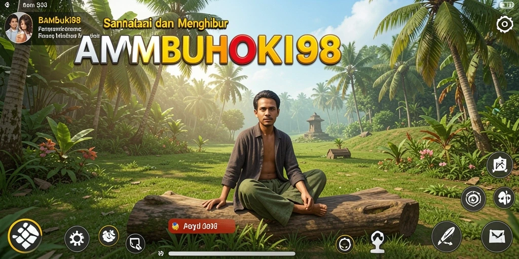 Tangkapan layar menampilkan gameplay seru BAMBUHOKI88 yang penuh warna.
