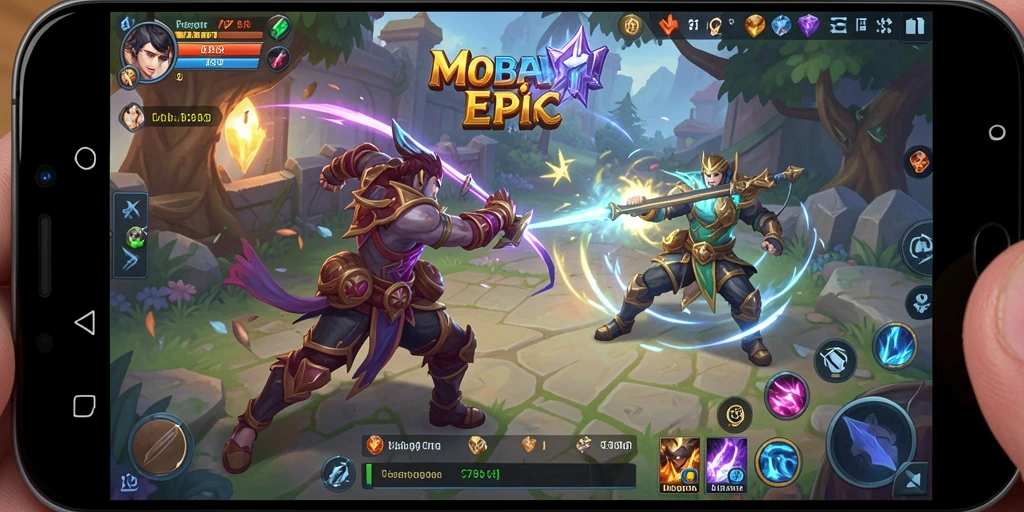 Screenshot gameplay C789 yang menampilkan aksi intens dalam MOBA.