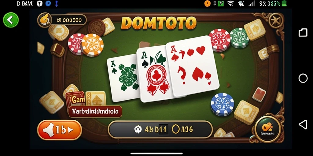 Tampilan gameplay seru dari game Domino DOMTOTO.