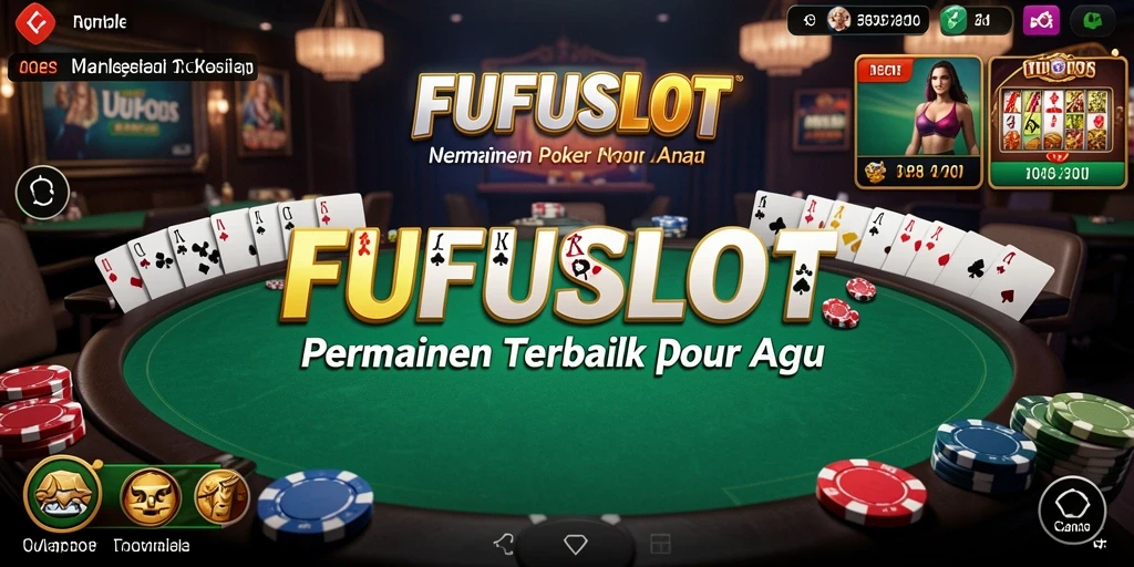 Tampilan permainan poker FUFUSLOT dengan grafik yang menarik.