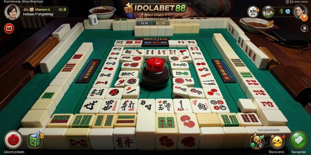 Screenshot gameplay <strong>IDOLABET88</strong> menampilkan suasana seru permainan Mahjong.