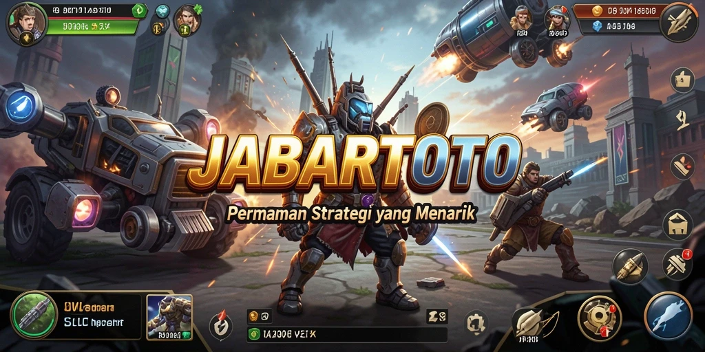 Tampilan game JABARTOTO dengan misi dan karakter beraneka ragam.