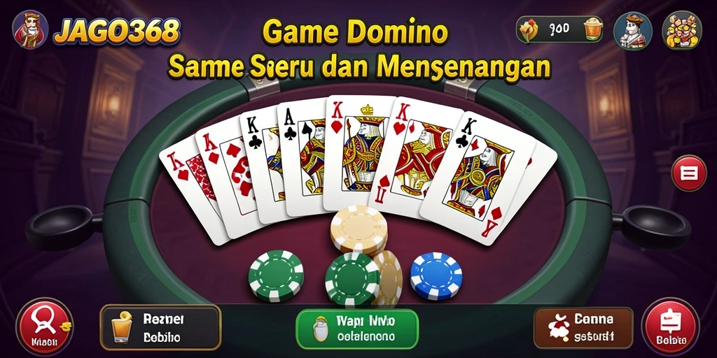 Screenshot JAGO368 yang menampilkan aksi seru permainan Domino.