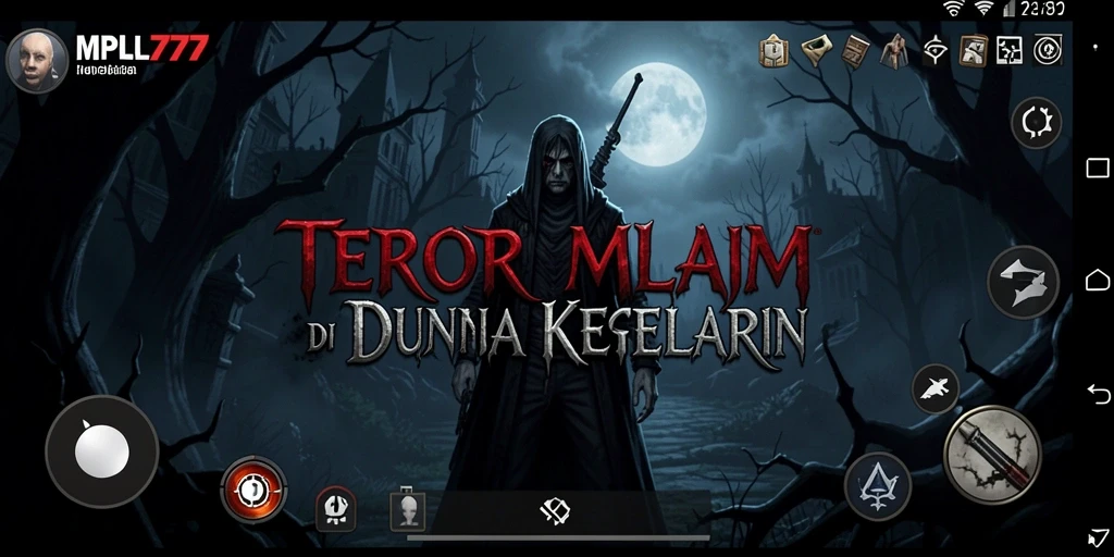 Tangkapan layar menunjukkan pengalaman gameplay yang menegangkan dan menyeramkan.
