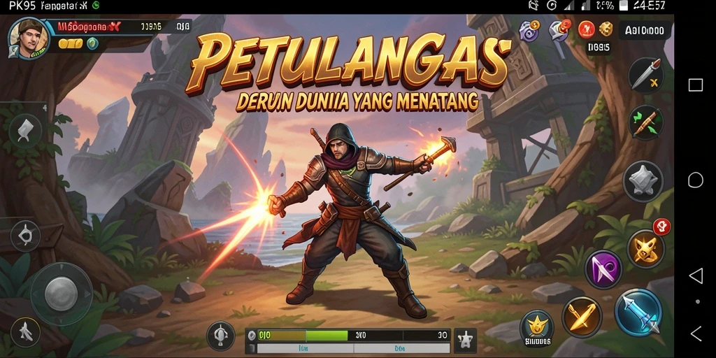 Tampilan gameplay PK95 yang menegangkan dan penuh petualangan.