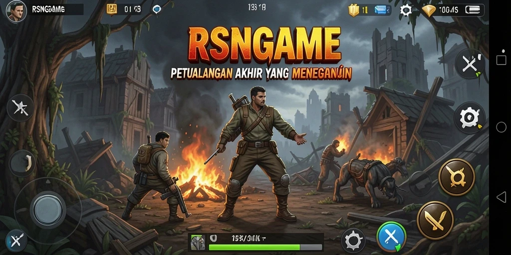 Tampilan gameplay RSNGAME dengan pertarungan seru dan grafis yang menawan.