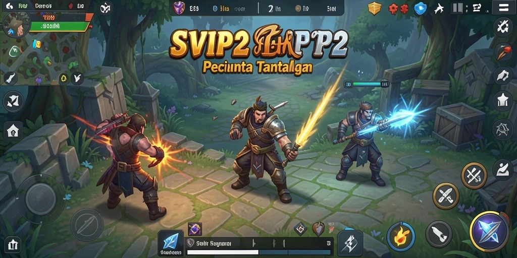 Tampilan menarik dari gameplay strategi SVIP2 yang mendebarkan.