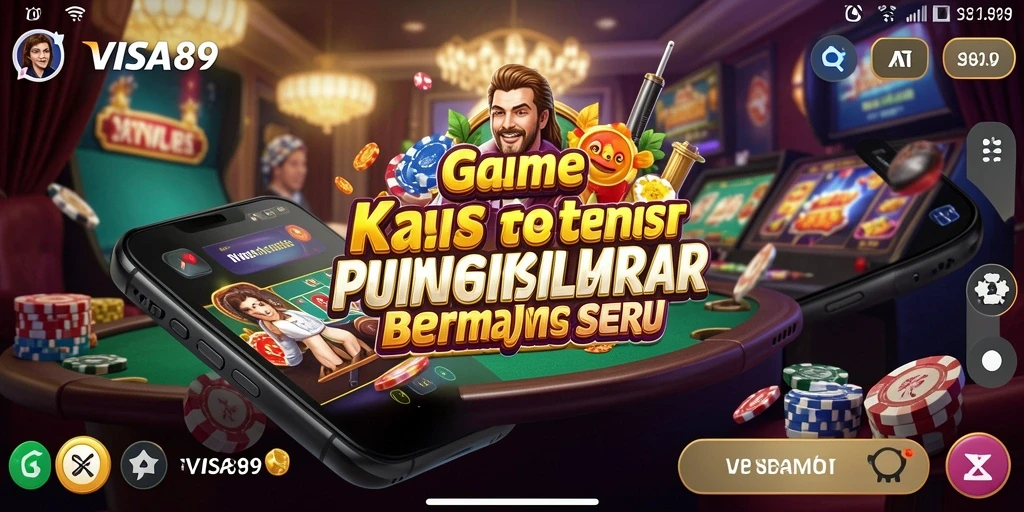 Tampilan gameplay menarik dalam aplikasi Kasino VISA89.